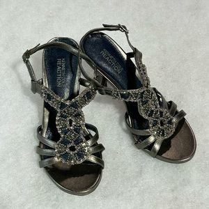 Kenneth Cole Reaction heels 👠 with ankle strap size 6m